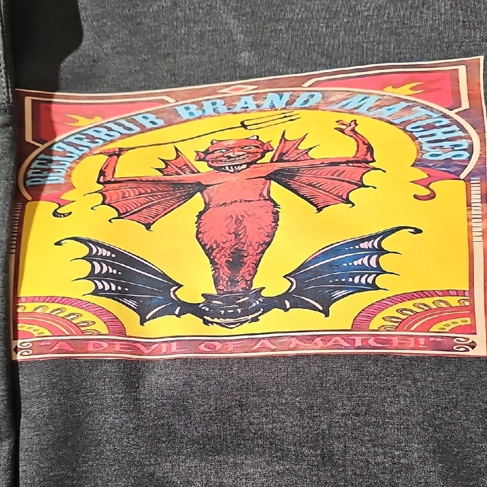 Gildan Dark Gray Hoodie with Vibrant Graphic